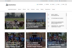 Eesti Jalgratturite Liidu kodulehekülg